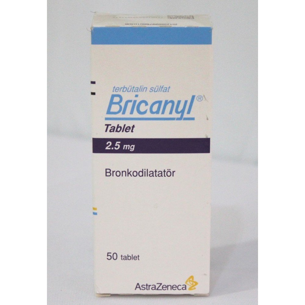 Bricanyl 2.5 mg 50 Tablets