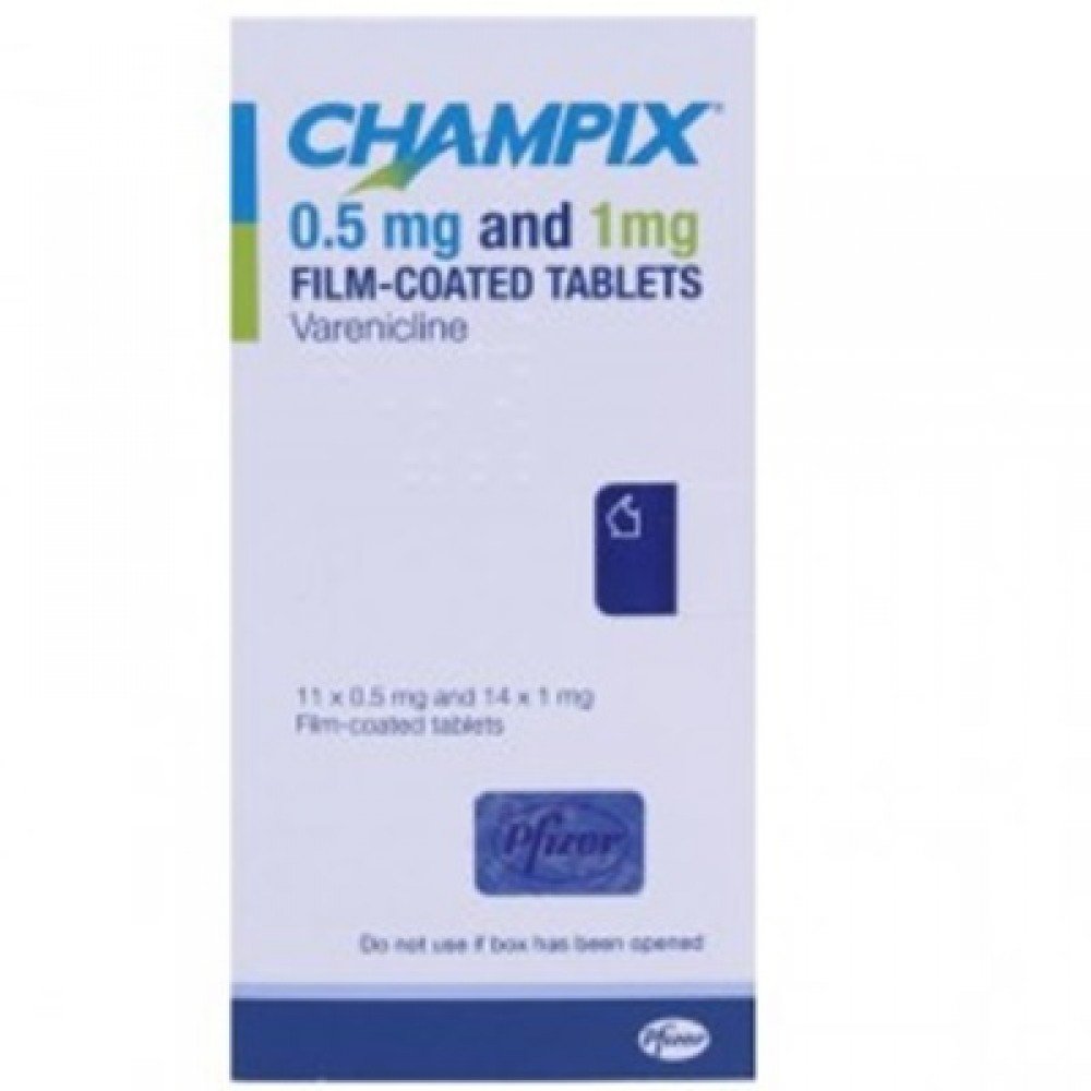Champix 0.5mg-1mg 11+42 Tablets