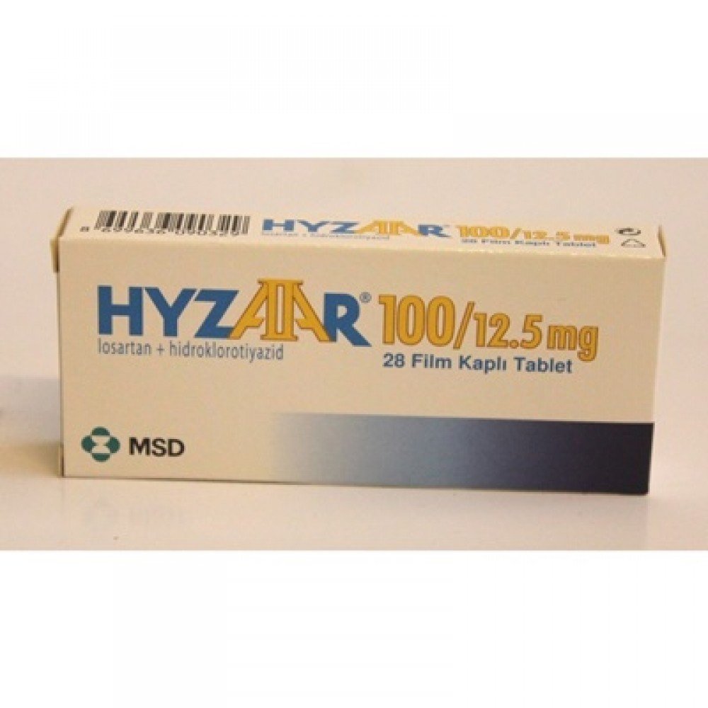 Hyzaar 100mg/12.5mg 28 tablets