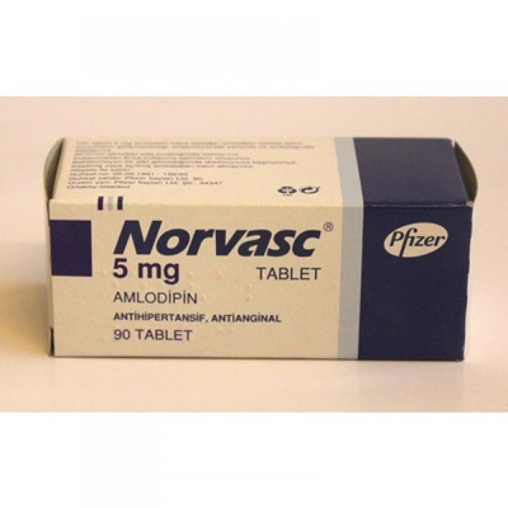 Norvasc 5mg 90 tablets
