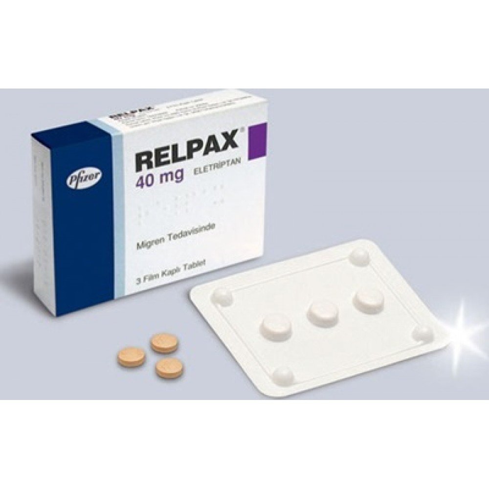 Relpax 40mg  3 tablets
