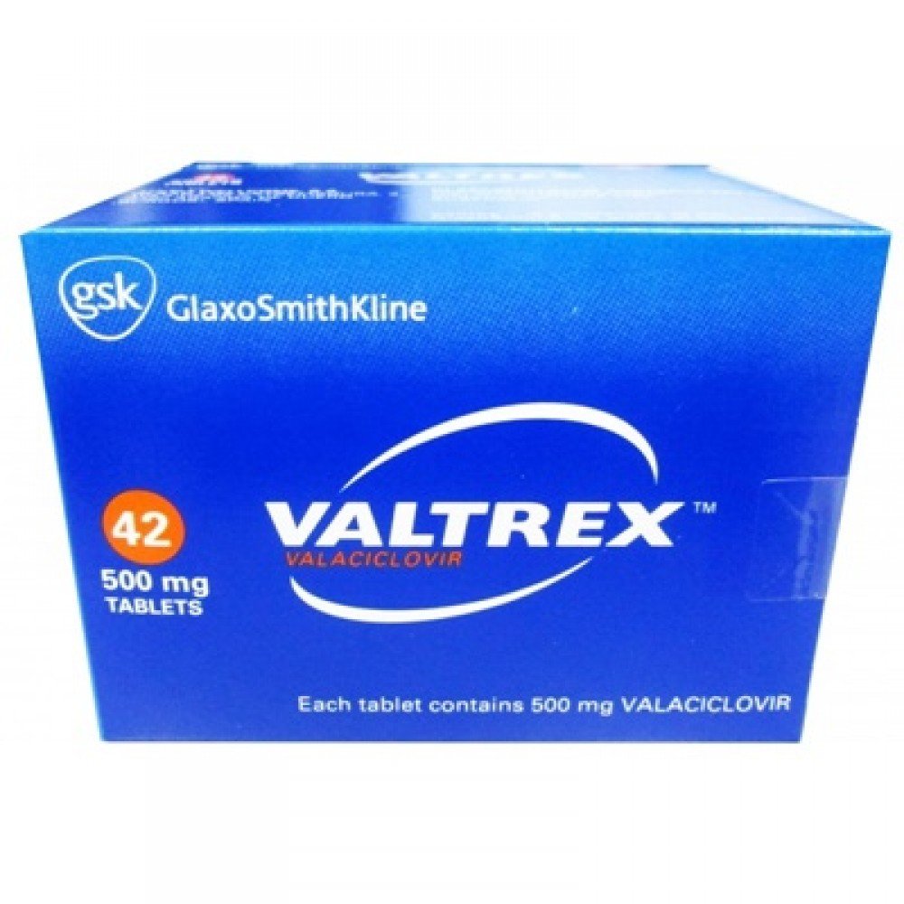 Valtrex 500mg  42 tablets